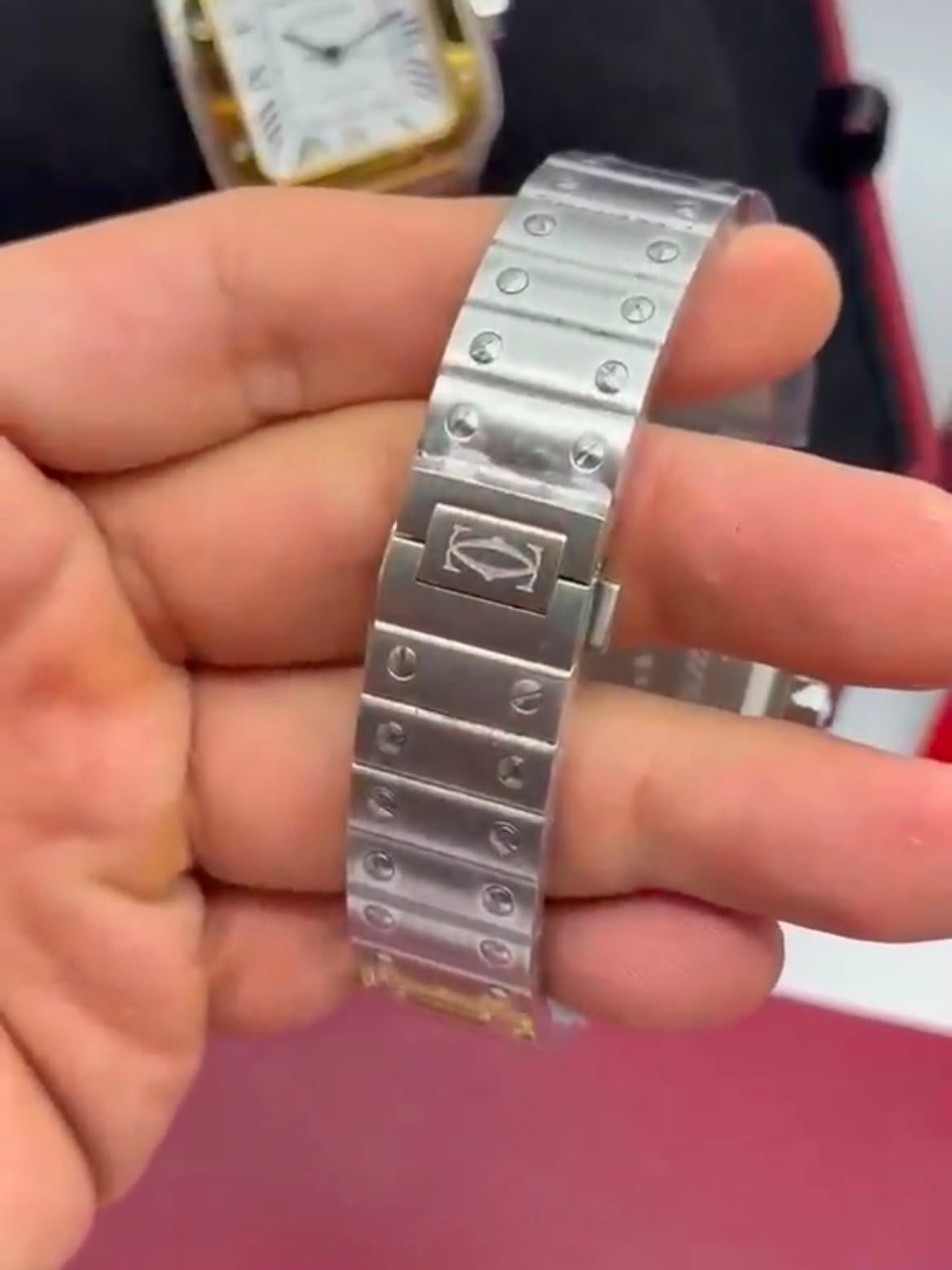 Cartier Santos Dumont 40mm - AÇO MOSTRADOR BRANCO - Imagem 5
