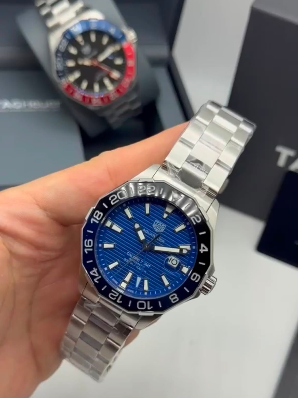 TAG Heuer Aquaracer 43mm - AÇO MOSTRADOR AZUL