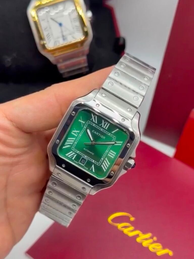 Cartier Santos Dumont 40mm - AÇO MOSTRADOR VERDE