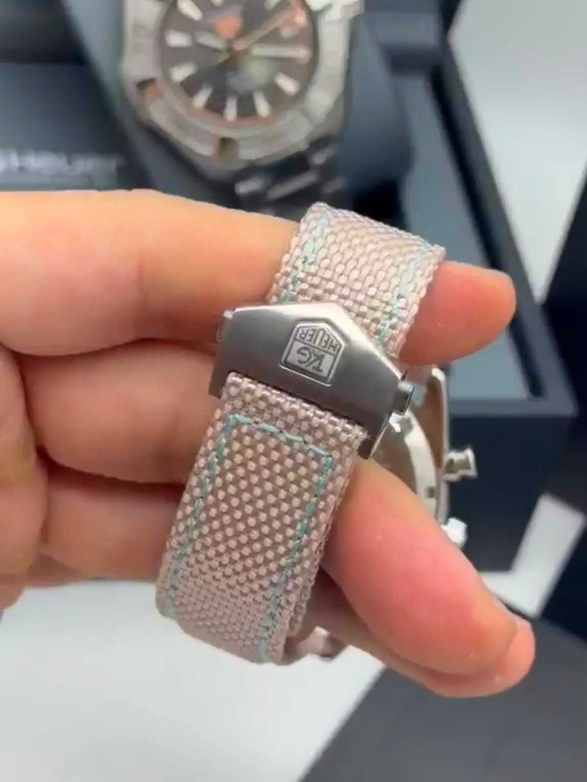TAG Heuer Carrera 42mm - AÇO MOSTRADOR BEJE - COURO - Imagem 2