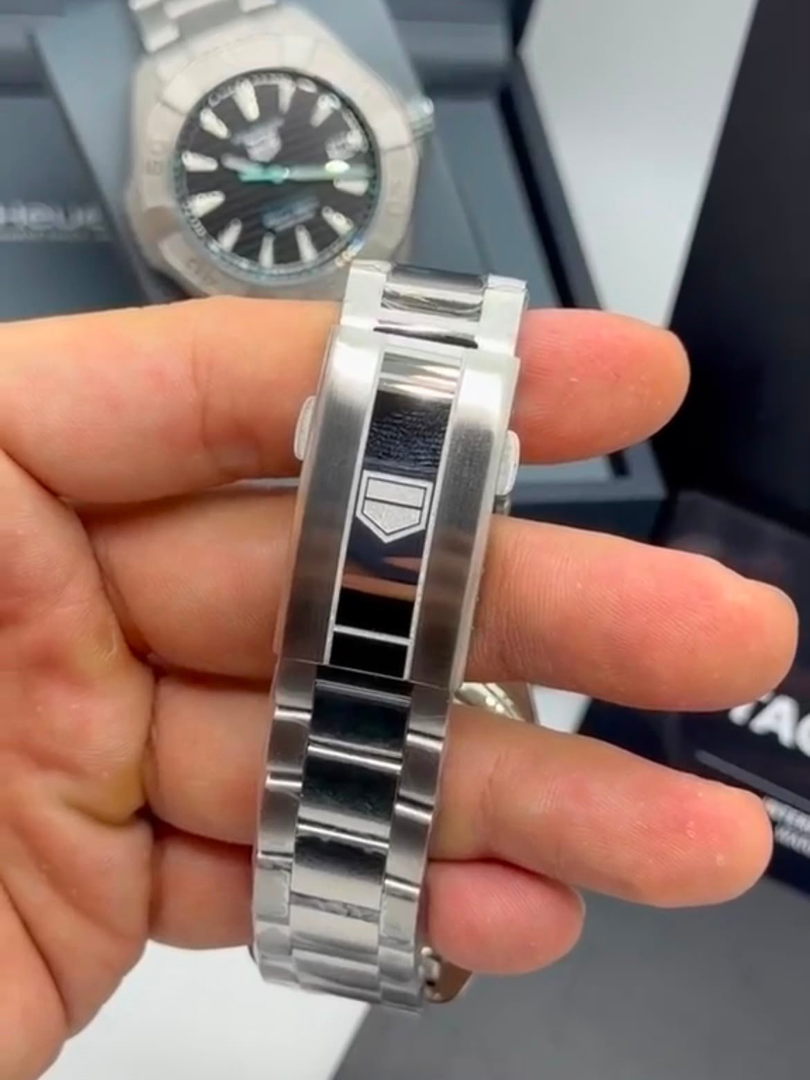 TAG Heuer Aquaracer Solargraph 43mm - AÇO MOSTRADOR PRETO - Imagem 2