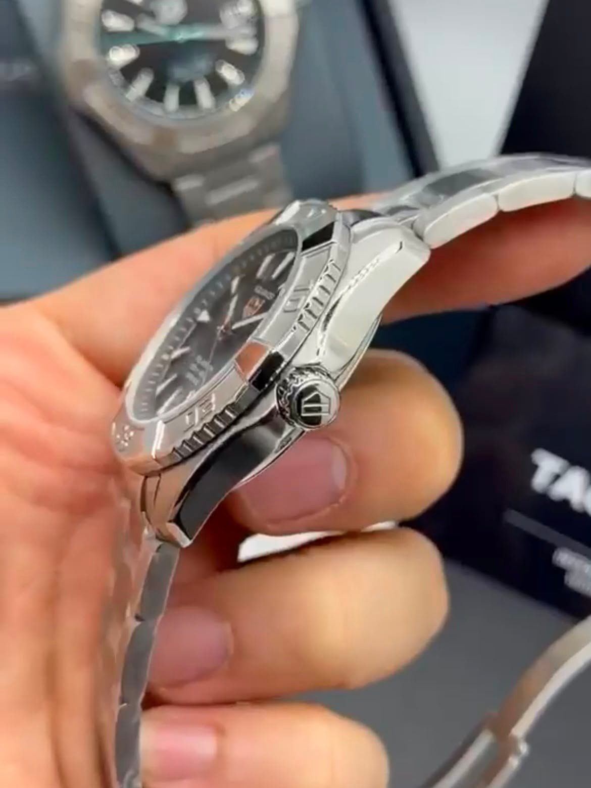 TAG Heuer Aquaracer Solargraph 43mm - AÇO MOSTRADOR PRETO - Imagem 3