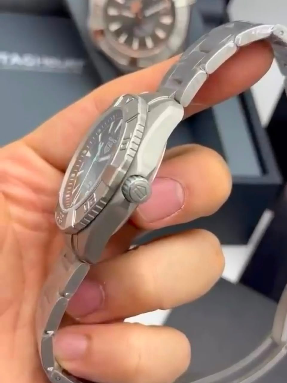 TAG Heuer Aquaracer Solargraph 43mm - AÇO MOSTRADOR PRETO - Imagem 3