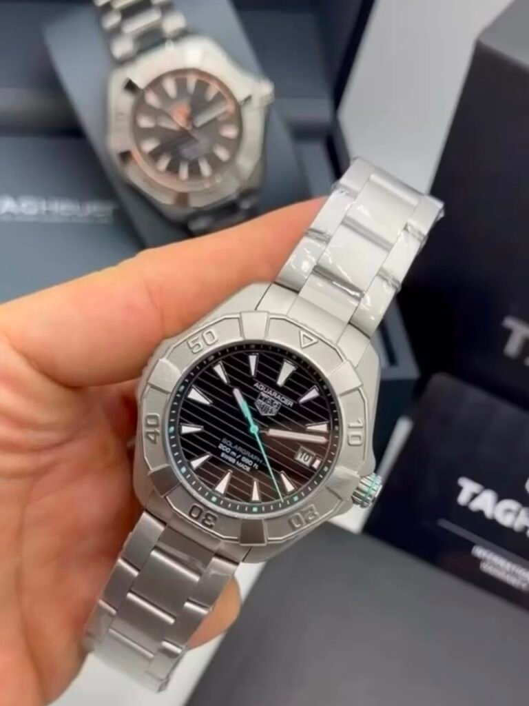 TAG Heuer Aquaracer Solargraph 43mm - AÇO MOSTRADOR PRETO