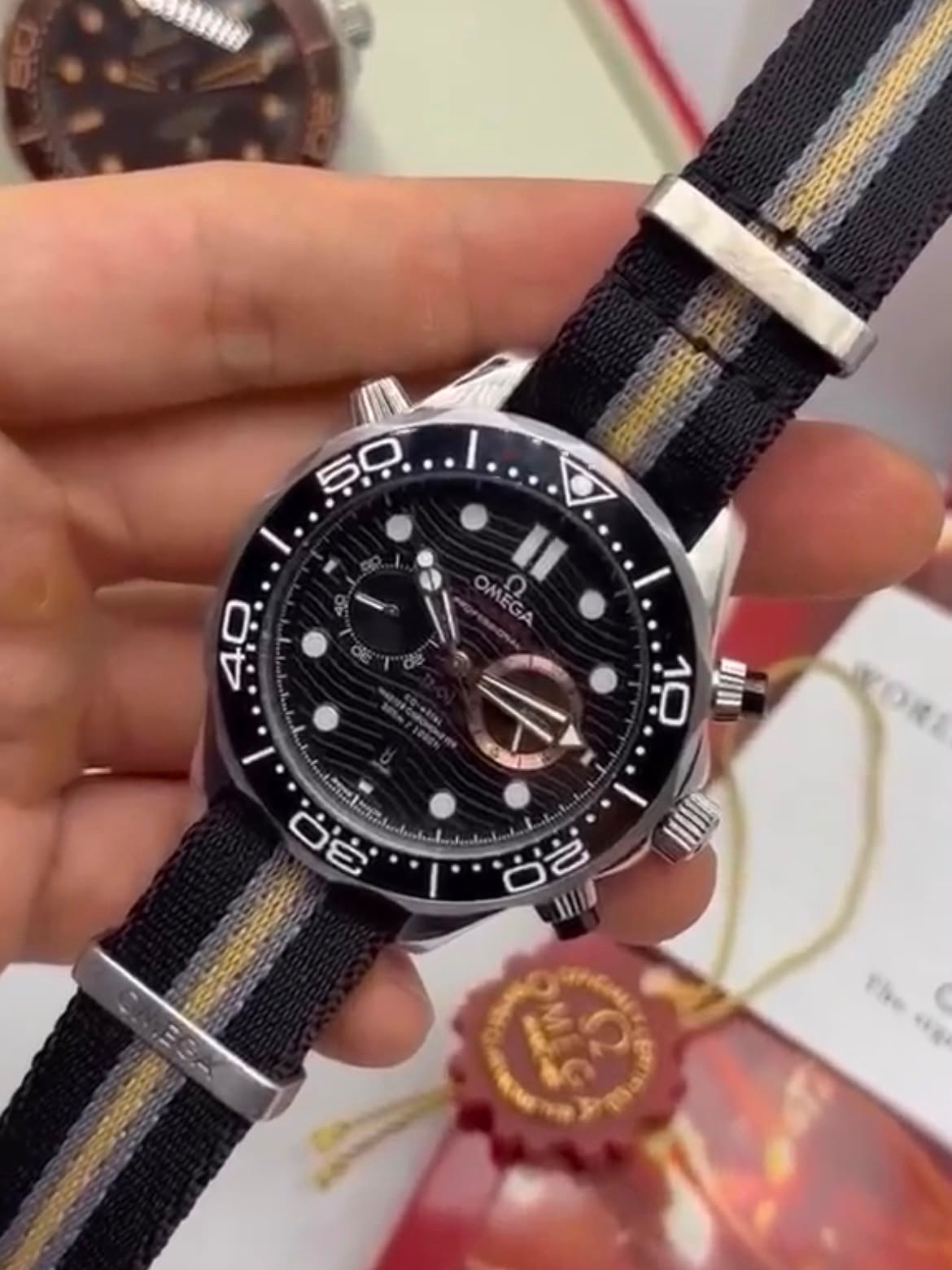 Omega Seamaster 42mm - AÇO MOSTRADOR PRETO - Imagem 4