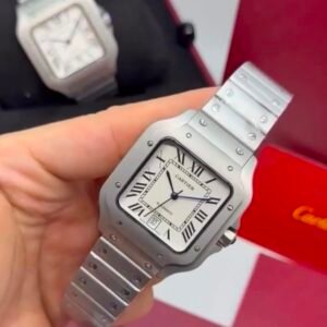 Cartier Santos Dumont 40mm – AÇO MOSTRADOR BRANCO