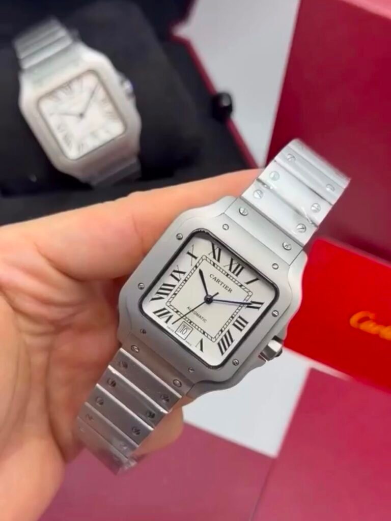 Cartier Santos Dumont 40mm – AÇO MOSTRADOR BRANCO