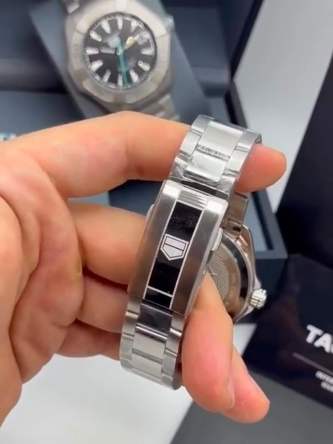 TAG Heuer Aquaracer Solargraph 43mm – AÇO MOSTRADOR VERDE - Imagem 5