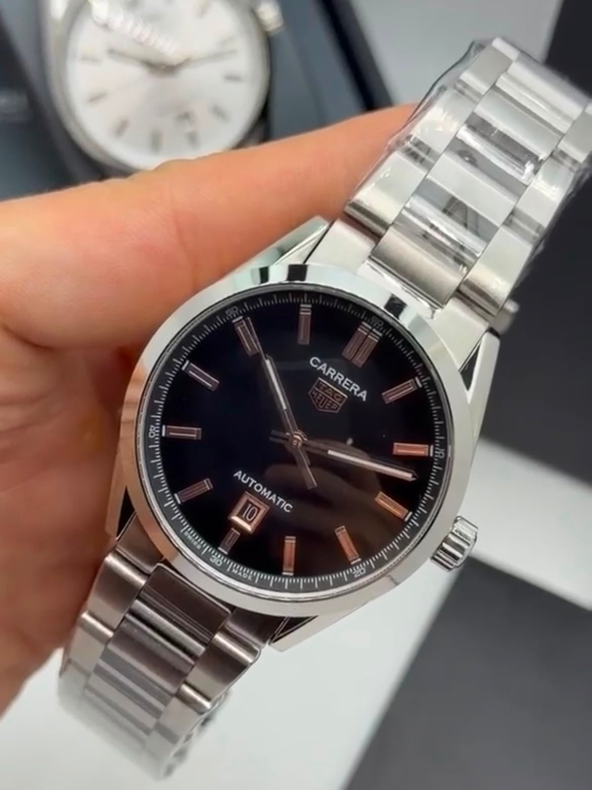 TAG Heuer Carrera Day-Date 41mm - AÇO MOSTRADOR PRETO - Imagem 4