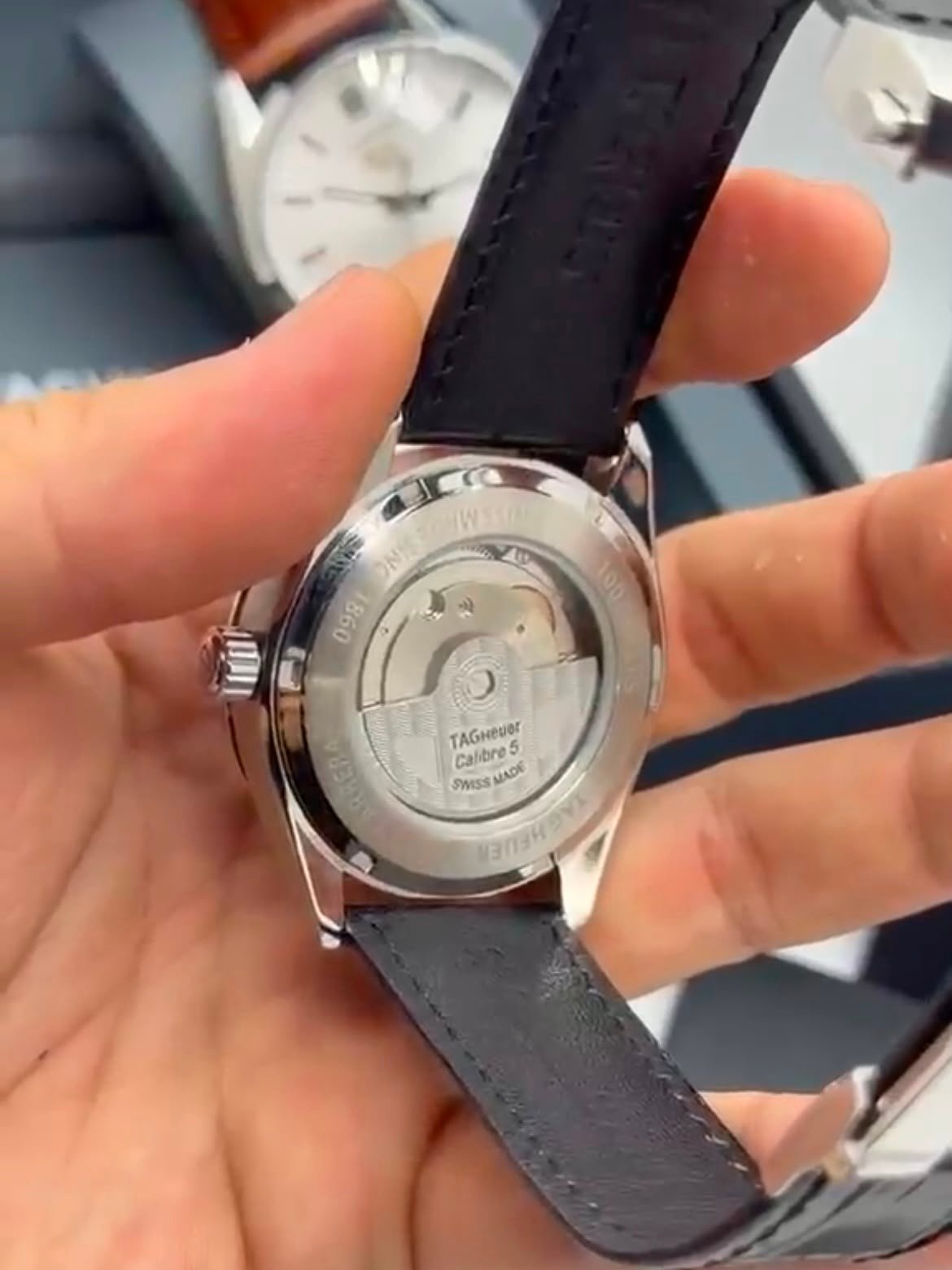 TAG Heuer Carrera 41mm - AÇO MOSTRADOR PRETO - COURO - Imagem 2