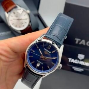 TAG Heuer Carrera 41mm - AÇO MOSTRADOR AZUL- COURO
