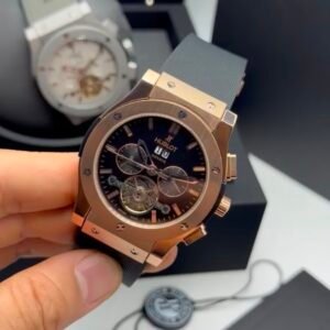 Hublot Classic Fusion Chronograph Tourbillon 44MM - AÇO ROSE - SILICONE