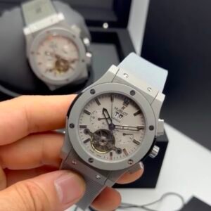 Hublot Classic Fusion Chronograph Tourbillon 44MM – AÇO MOSTRADOR CINZA – SILICONE