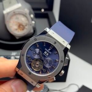 Hublot Classic Fusion Chronograph Tourbillon 44MM – AÇO MOSTRADOR AZUL – SILICONE