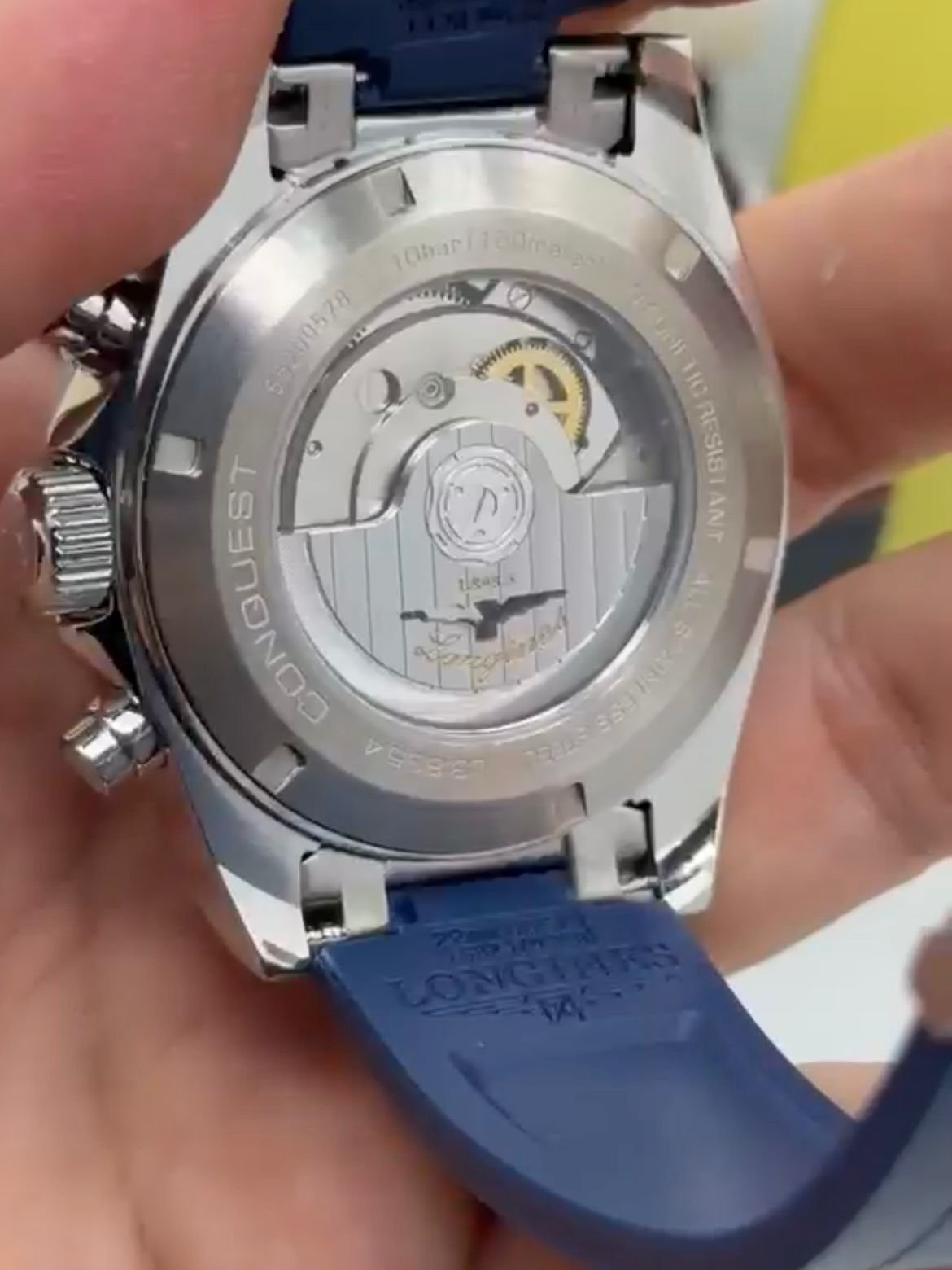 Longines Conquest Chronograph 42MM - AÇO MOSTRADOR AZUL - SILICONE - Imagem 2