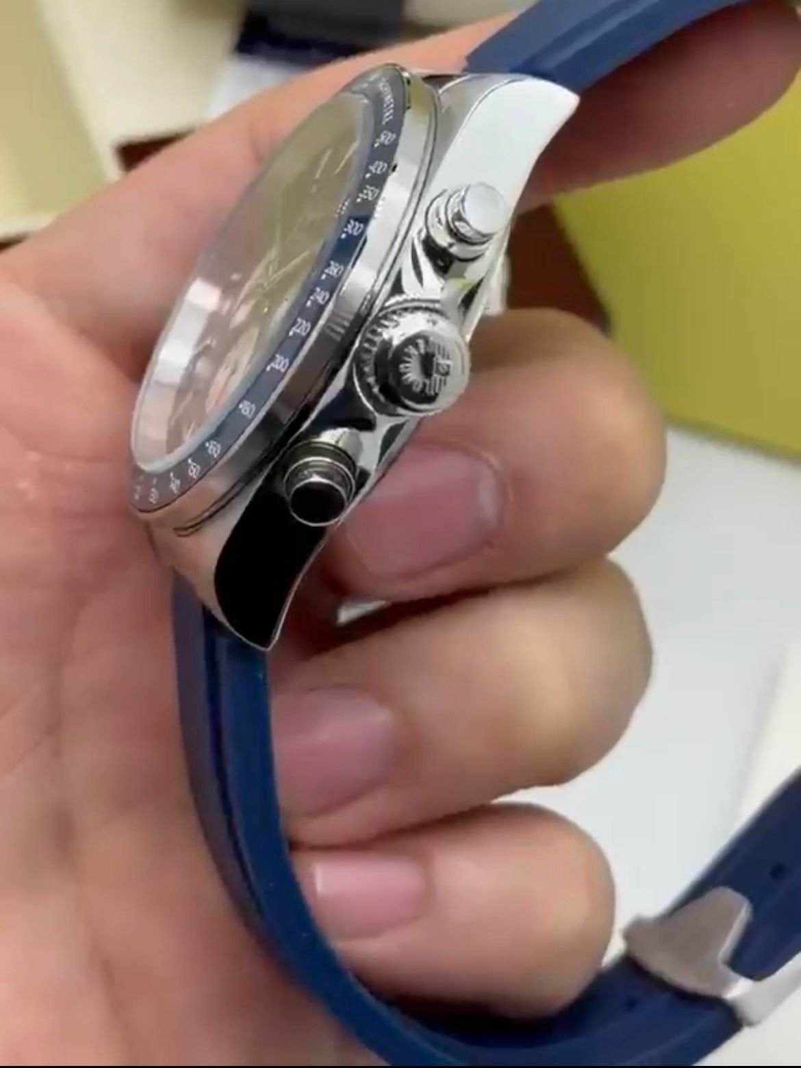 Longines Conquest Chronograph 42MM - AÇO MOSTRADOR AZUL - SILICONE - Imagem 3