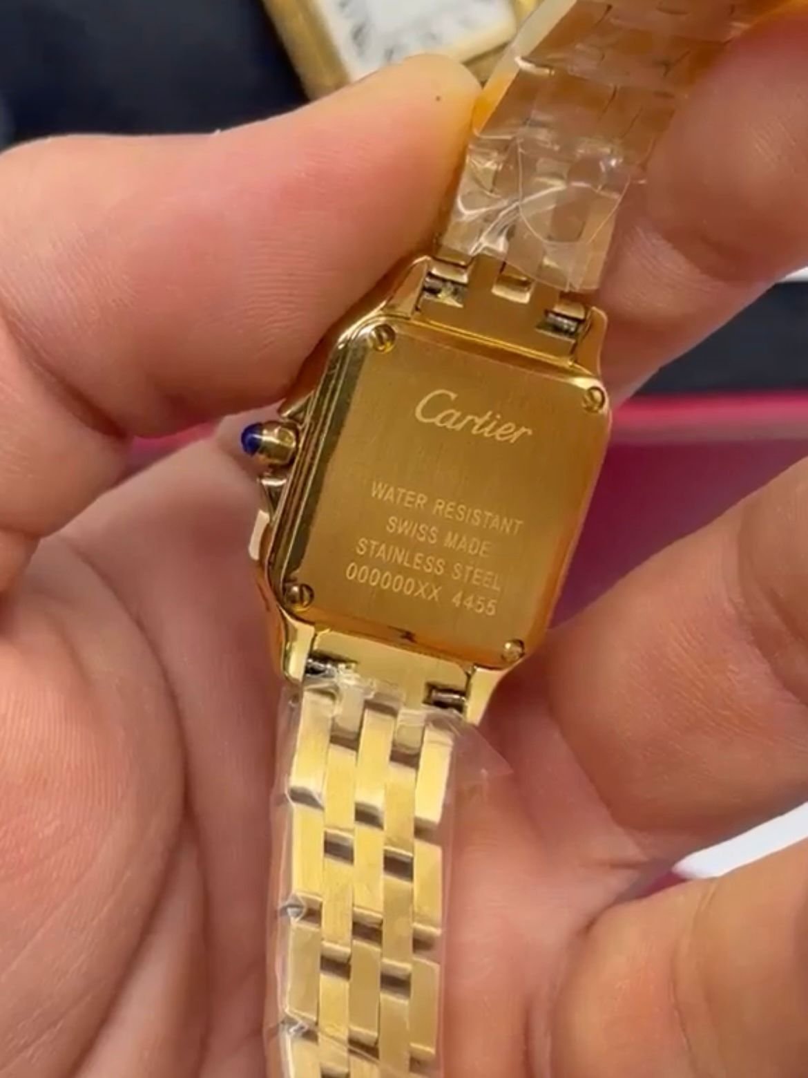 Cartier Panthère 21mm - AÇO DOURADO MOSTRADOR BRANCO - Imagem 6
