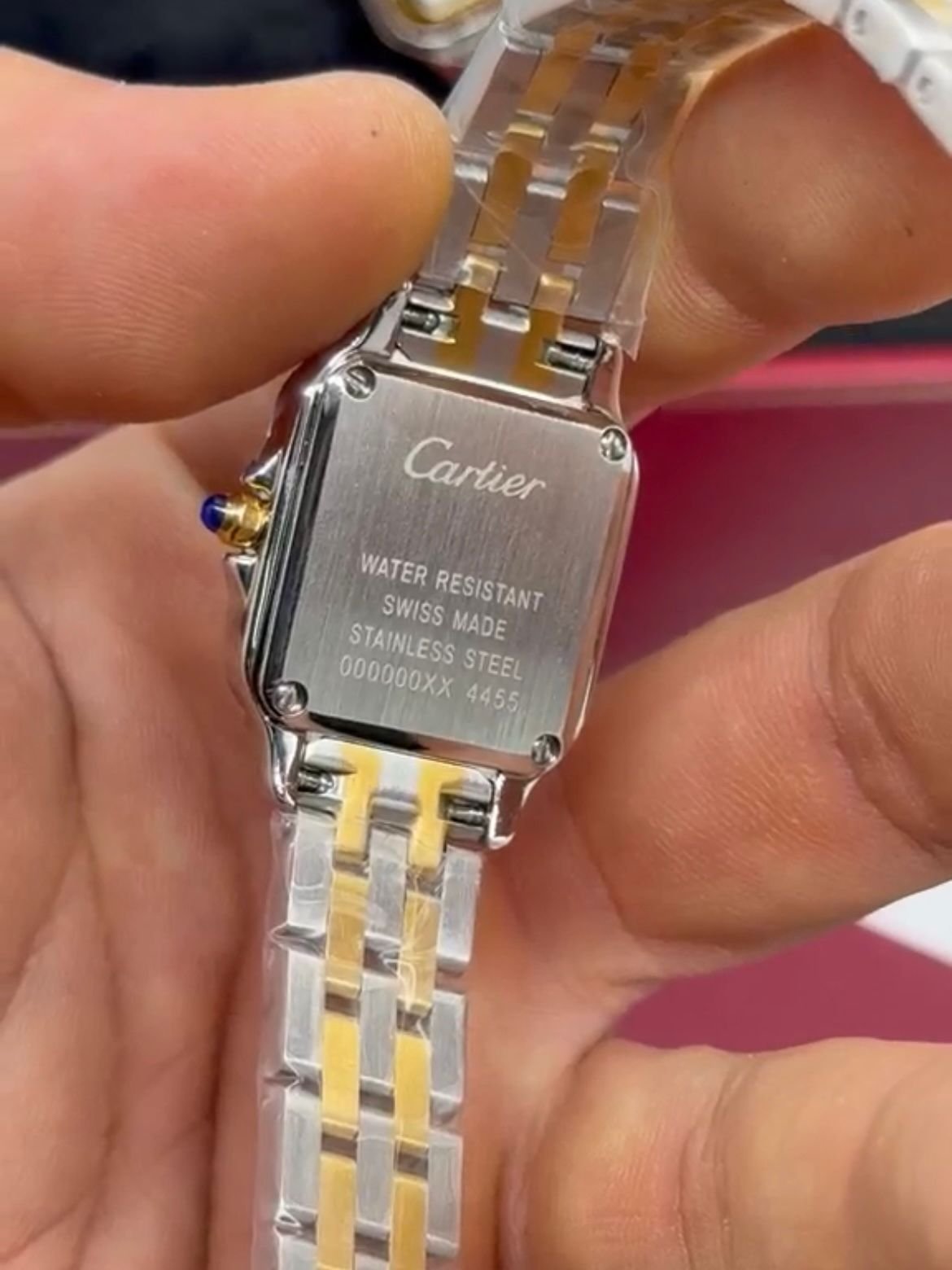 Cartier Panthère 21mm - Aço com dourado Mostrador Branco - Imagem 2