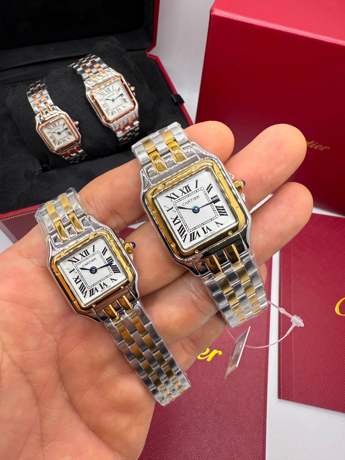 Cartier Panthère 21mm - Aço com dourado Mostrador Branco - Imagem 6