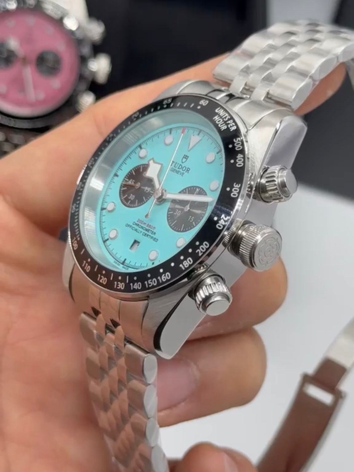 Tudor Black Bay Chrono 41mm - AÇO MOSTRADOR TIFFANY - Imagem 3