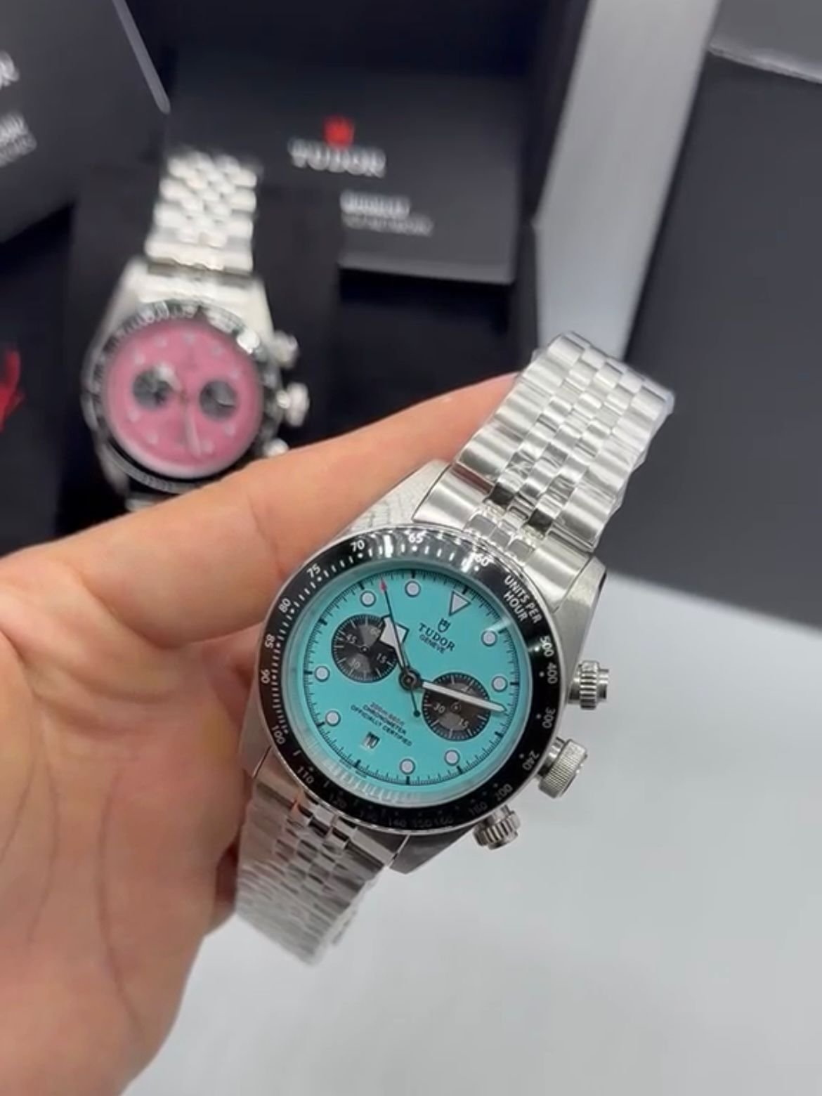 Tudor Black Bay Chrono 41mm - AÇO MOSTRADOR TIFFANY