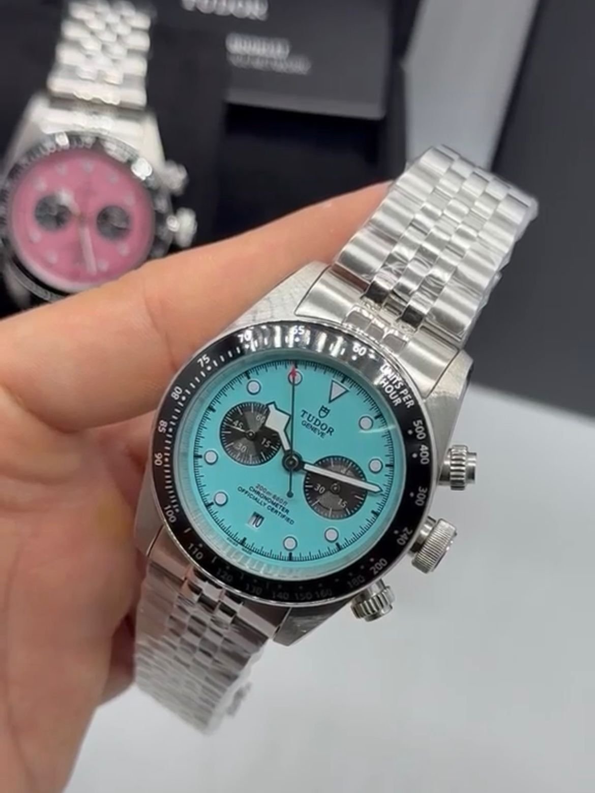 Tudor Black Bay Chrono 41mm - AÇO MOSTRADOR TIFFANY - Imagem 5