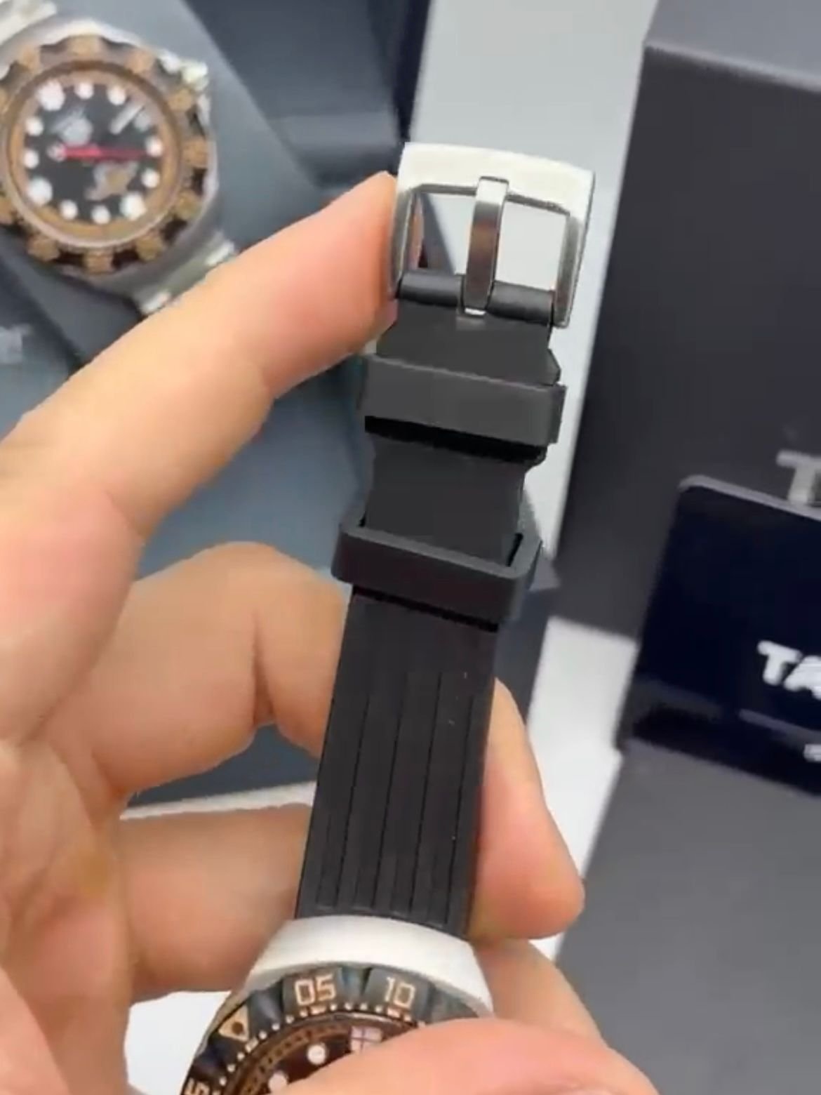 TAG HEUER formula 1 motors Indianápolis 38MM - AÇO MOSTRADOR PRETO - BORRACHA - Imagem 3