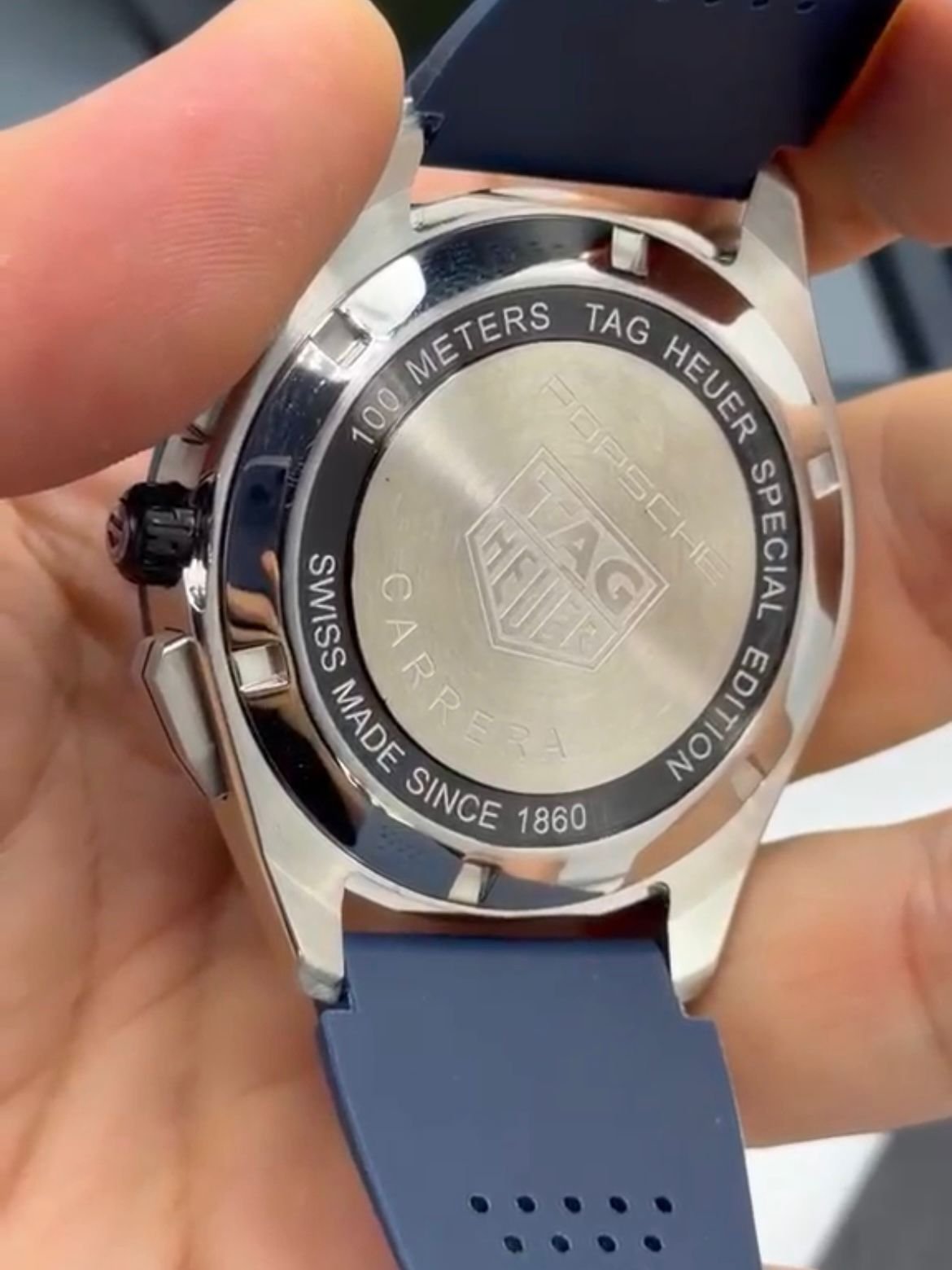 TAG Heuer Porsche 42mm - AÇO MOSTRADOR AZUL - SILICONE - Imagem 2