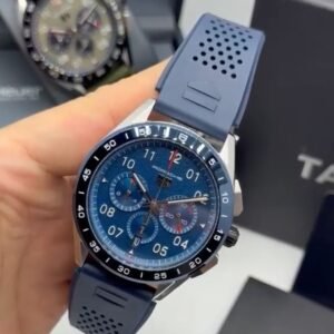 TAG Heuer Porsche 42mm - AÇO MOSTRADOR AZUL - SILICONE