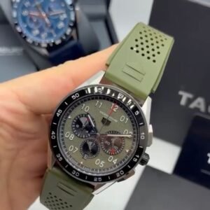 TAG Heuer Porsche 42mm - AÇO MOSTRADOR VERDE - SILICONE