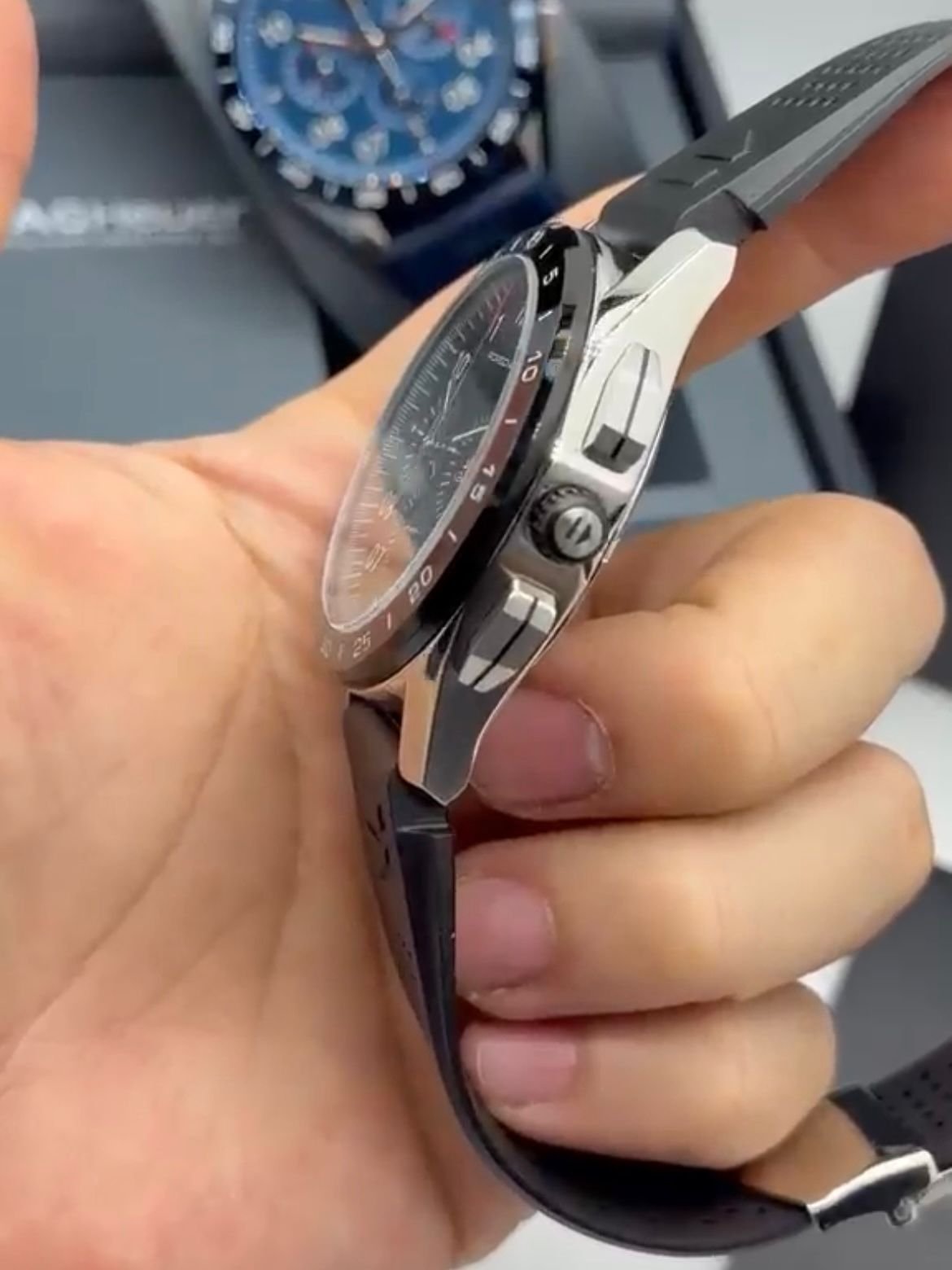 TAG Heuer Porsche 42mm - AÇO MOSTRADOR PRETO - SILICONE - Imagem 3