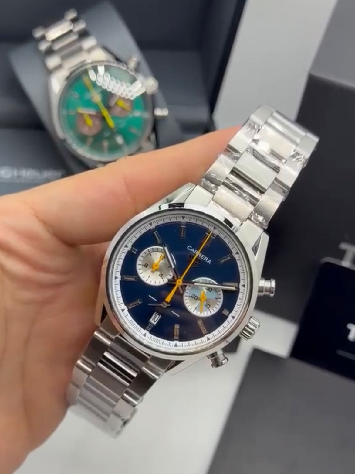 TAG Heuer Carrera 40mm - AÇO MOSTRADOR AZUL
