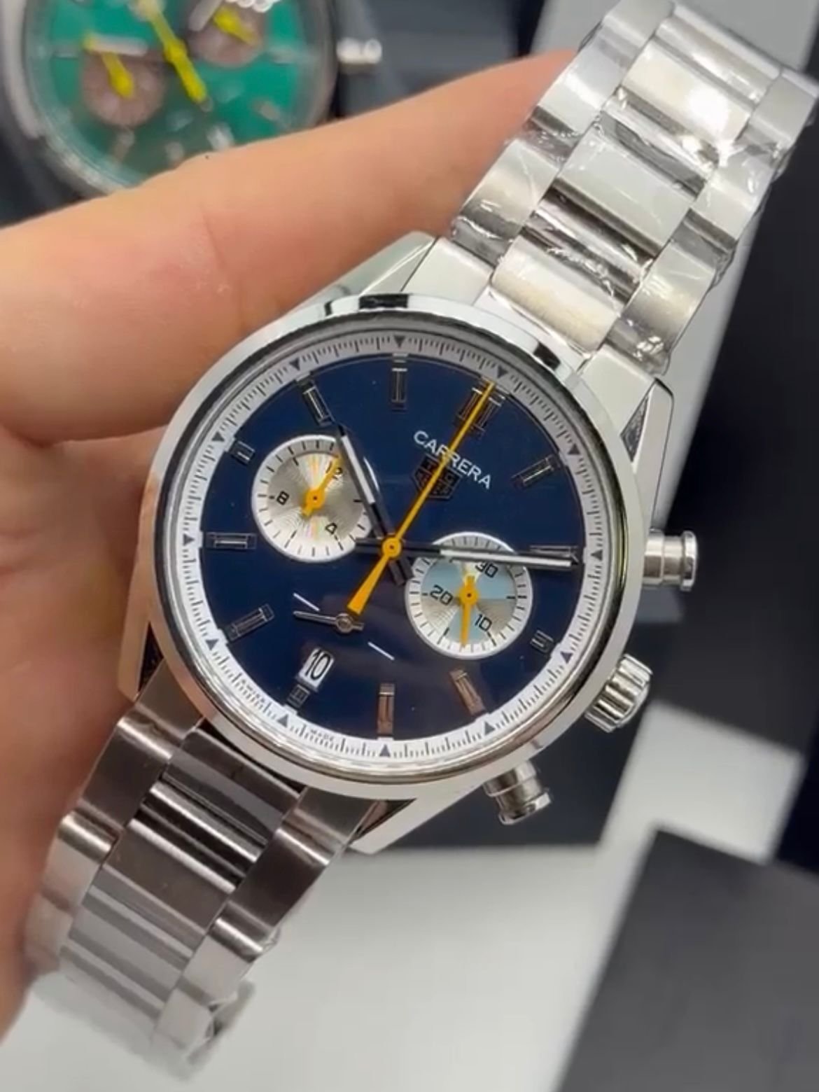 TAG Heuer Carrera 40mm - AÇO MOSTRADOR AZUL - Imagem 5