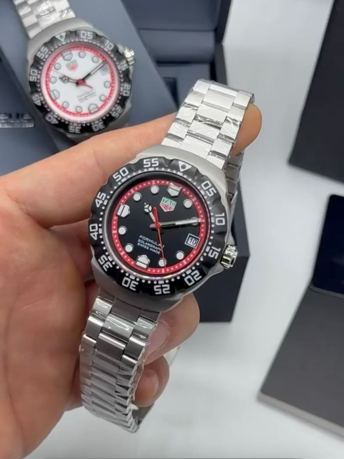 TAG HEUER formula 1 motors Indianápolis 38MM – AÇO MOSTRADOR PRETO - Imagem 4