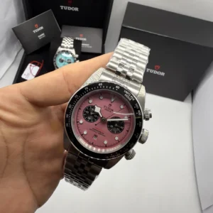 Tudor Black Bay Chrono 41mm - AÇO MOSTRADOR ROSA