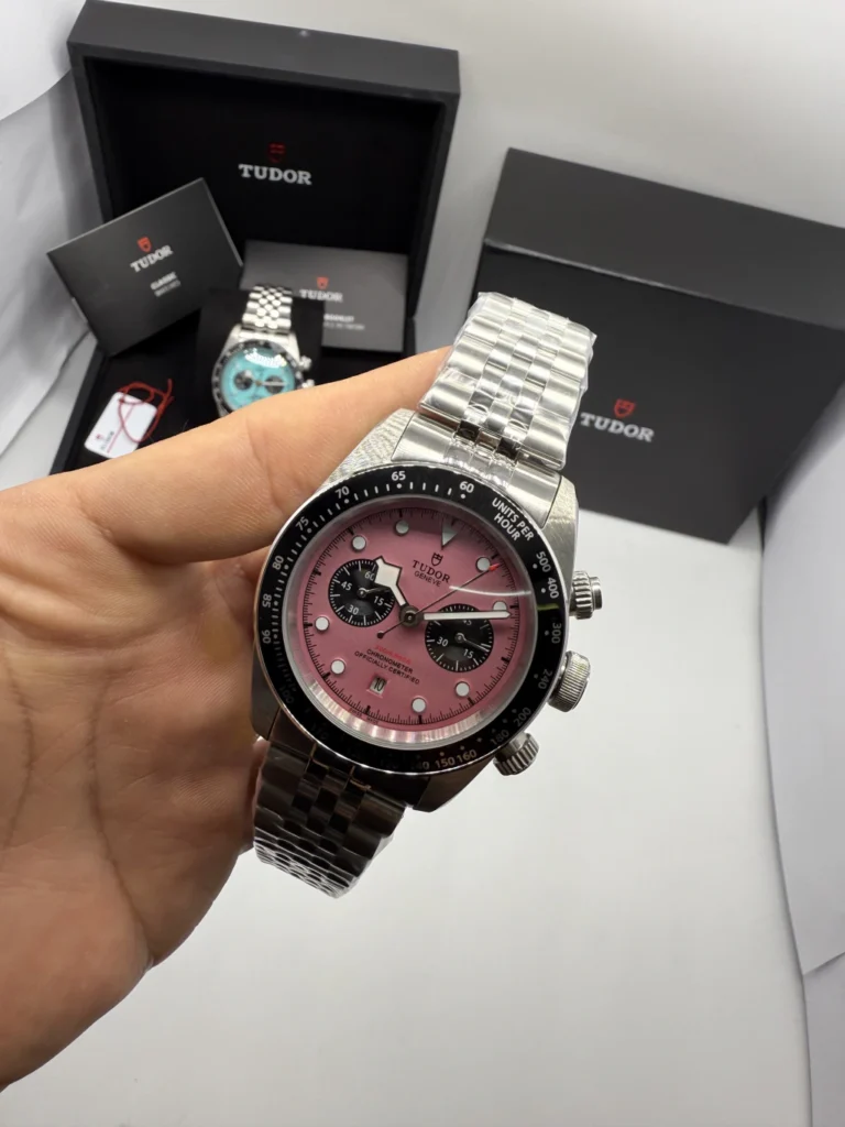 Tudor Black Bay Chrono 41mm - AÇO MOSTRADOR ROSA