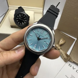 Bvlgari Octo Roma 41mm - AÇO MOSTRADOR TIFFANY - SILICONE