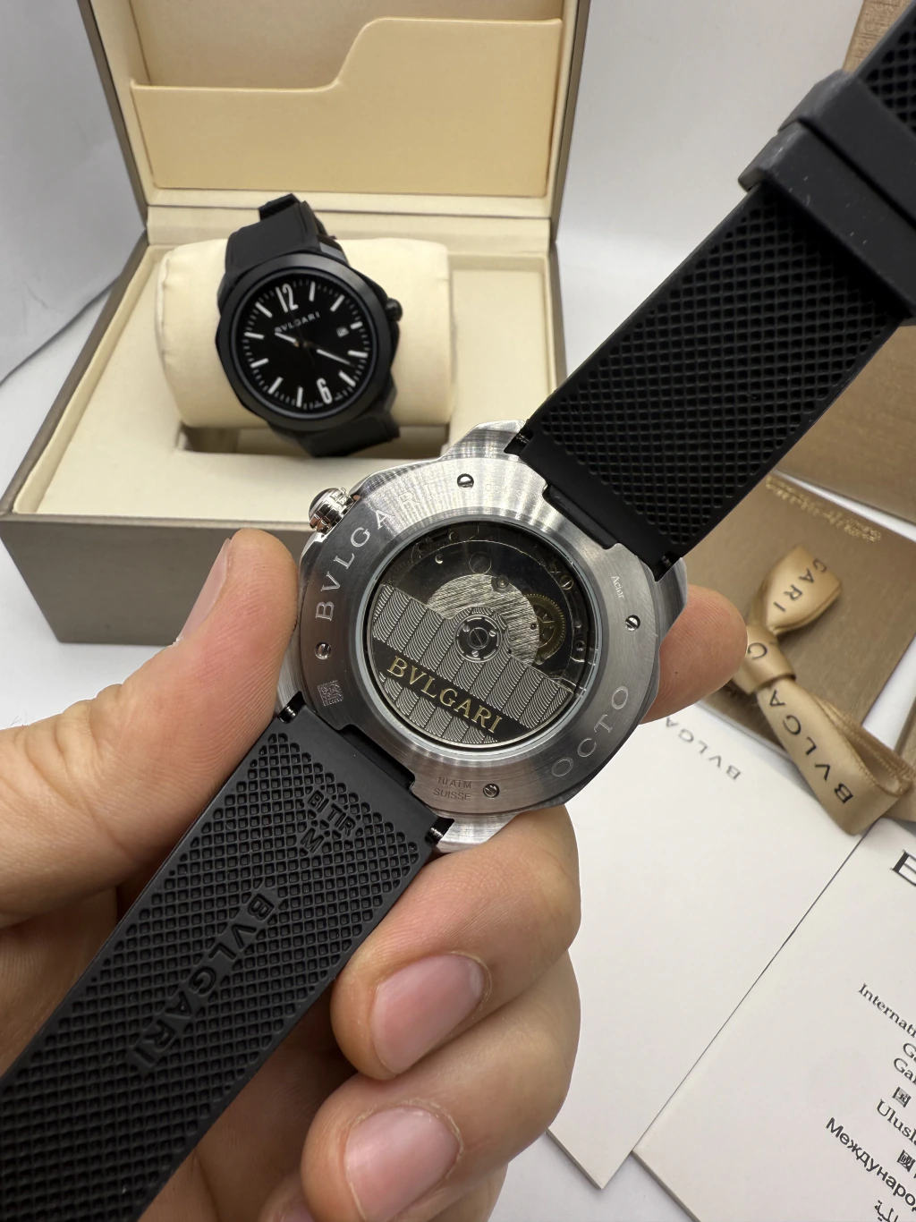 Bvlgari Octo Roma 41mm - AÇO MOSTRADOR TIFFANY - SILICONE - Imagem 3
