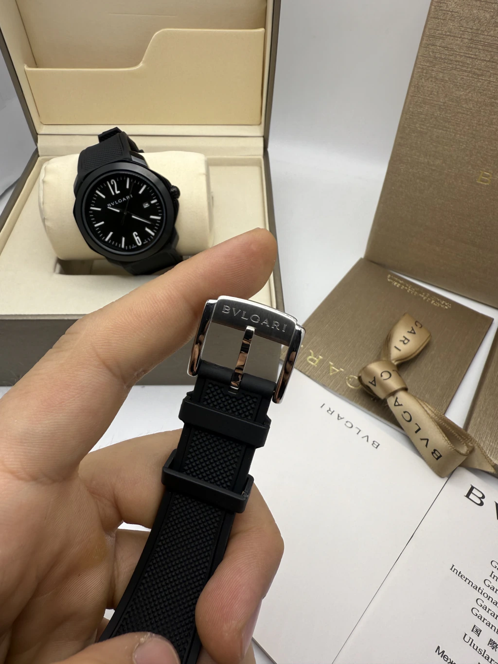Bvlgari Octo Roma 41mm - AÇO MOSTRADOR TIFFANY - SILICONE - Imagem 4
