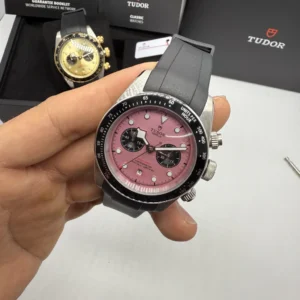 Tudor Black Bay Chrono 41mm - AÇO MOSTRADOR ROSA - SILICONE