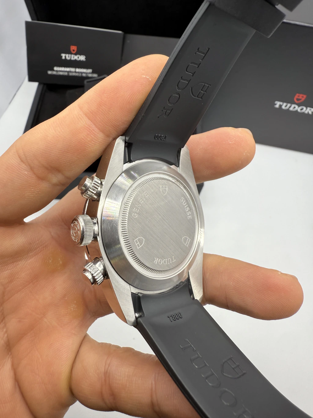 Tudor Black Bay Chrono 41mm - AÇO MOSTRADOR ROSA - SILICONE - Imagem 3