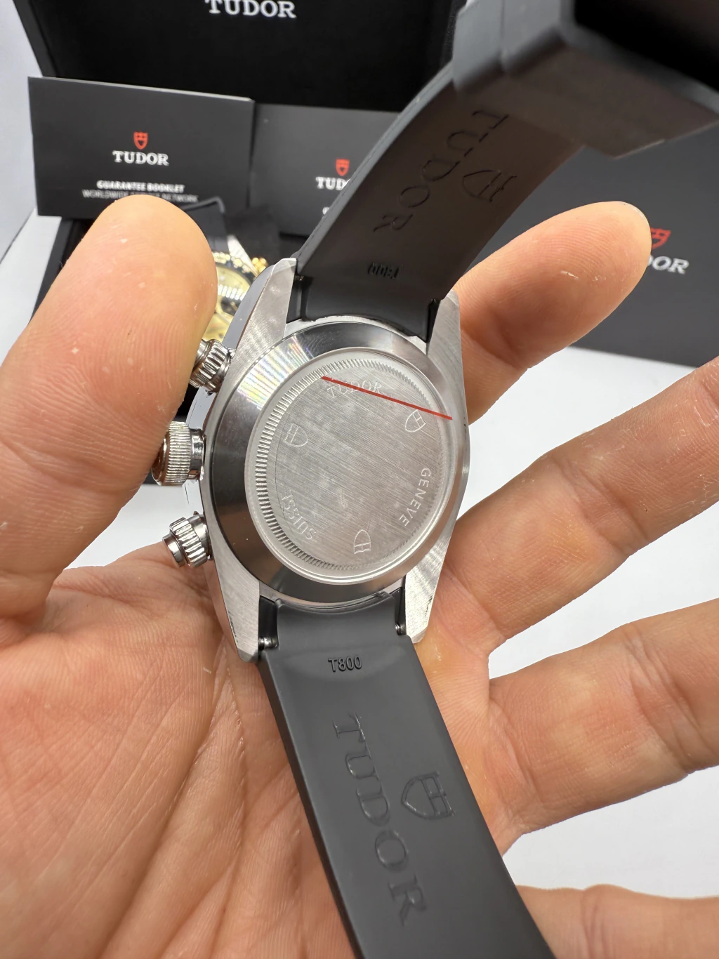 Tudor Black Bay Chrono 41mm - AÇO MOSTRADOR BRANCO - SILICONE - Imagem 3