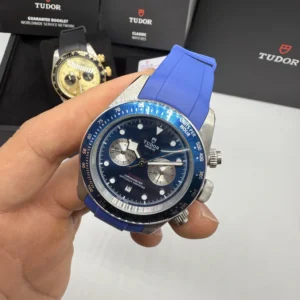Tudor Black Bay Chrono 41mm - AÇO MOSTRADOR AZUL - SILICONE