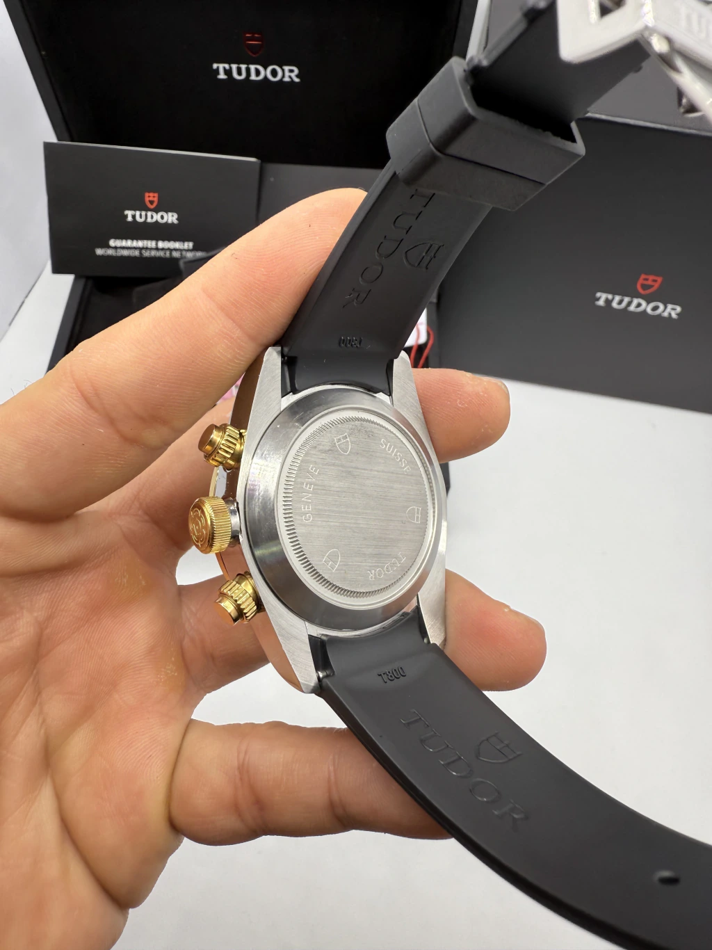 Tudor Black Bay Chrono 41mm - AÇO MOSTRADOR DOURADO - SILICONE - Imagem 3