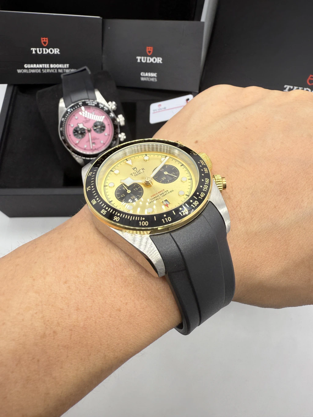 Tudor Black Bay Chrono 41mm - AÇO MOSTRADOR DOURADO - SILICONE - Imagem 5
