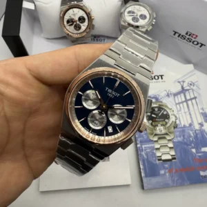 Tissot PRX 40mm - AÇO COM ROSE MOSTRADOR AZUL
