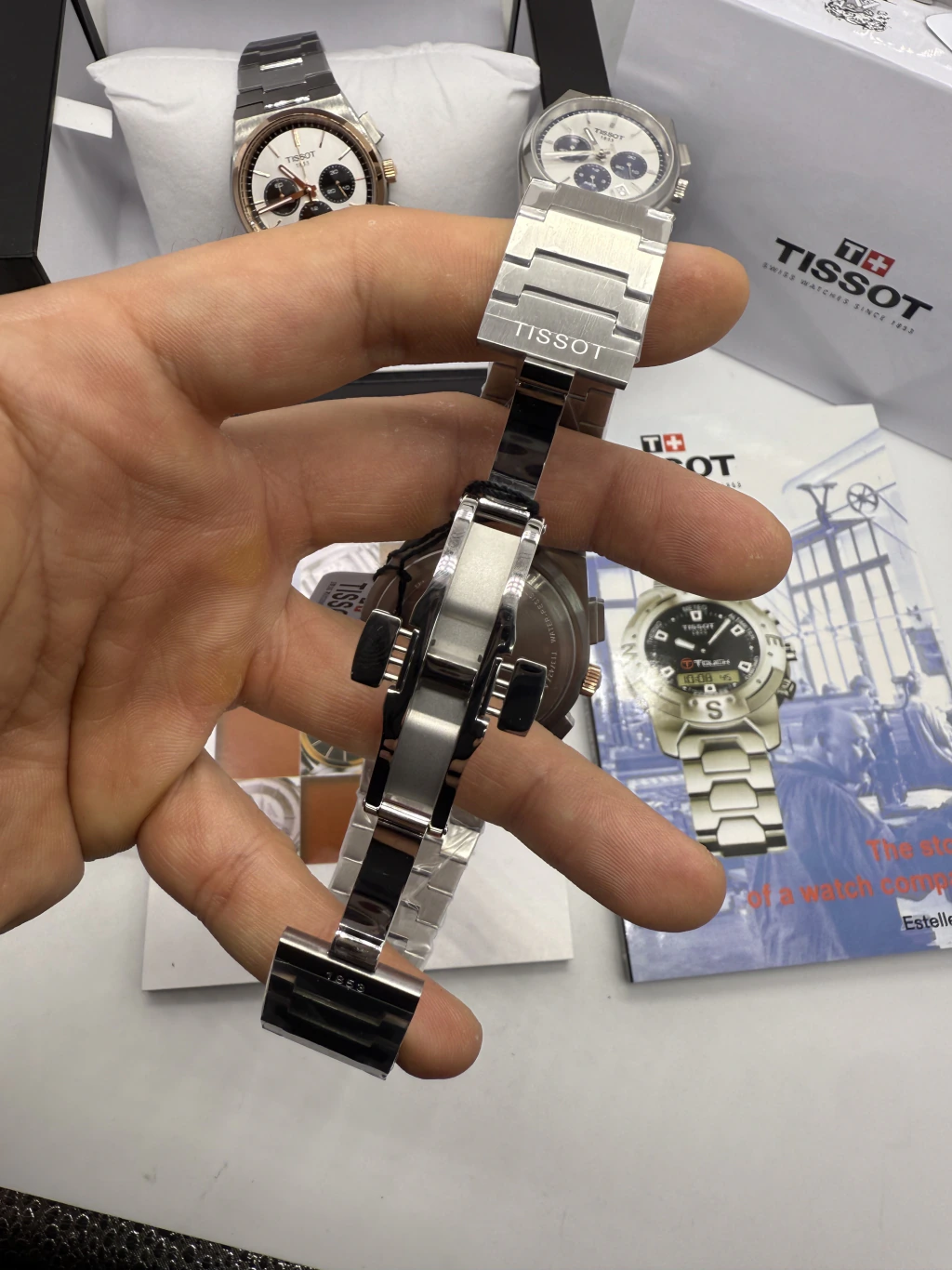 Tissot PRX 40mm - AÇO COM ROSE MOSTRADOR AZUL - Imagem 4