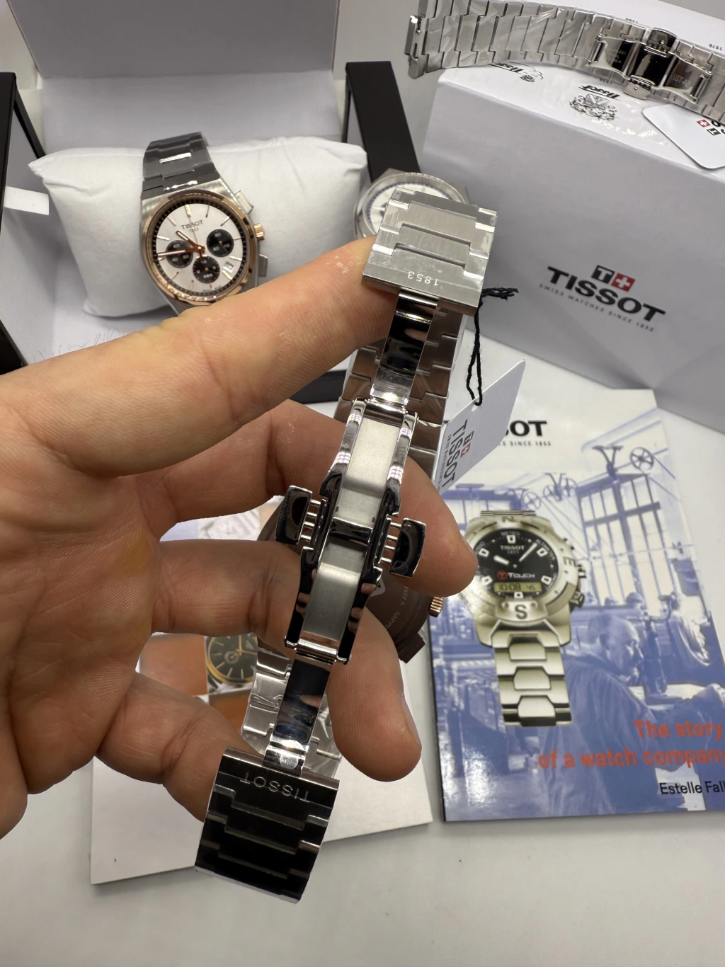 Tissot PRX 40mm - AÇO COM ROSE MOSTRADOR PRETO - Imagem 4
