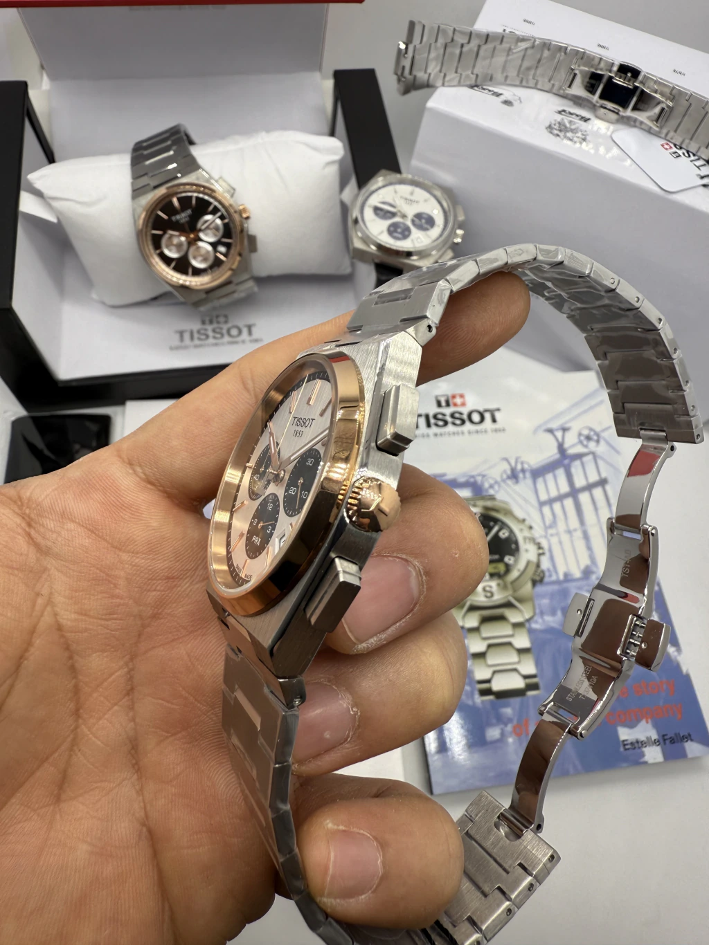 Tissot PRX 40mm - AÇO COM ROSE MOSTRADOR PRATA - Imagem 2