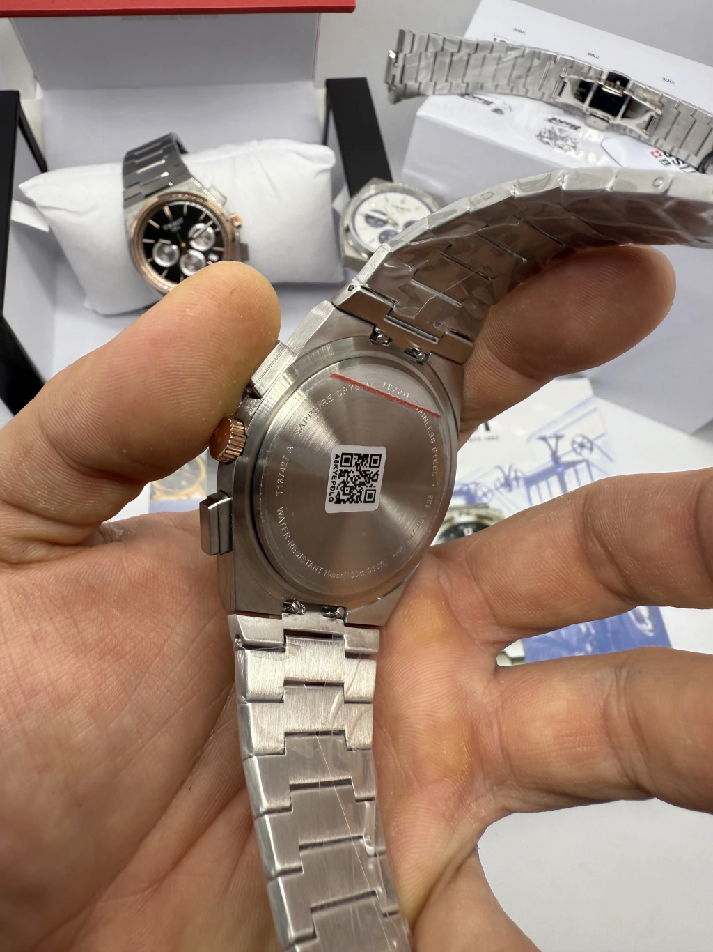 Tissot PRX 40mm - AÇO COM ROSE MOSTRADOR PRATA - Imagem 3